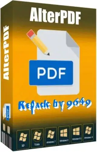 AlterPDF Pro 6.0 RePack (& Portable) by 9649 [Multi/Ru] скачать торрент