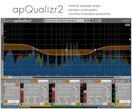 apulSoft — apQualizr2 2.2.4 VST, VST3, AAX (x86/x64) [En] скачать торрент