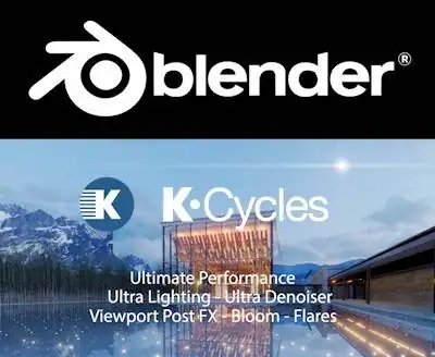 Blender K-Cycles RTX 2024 4.1.1 Portable [Multi/Ru] скачать торрент