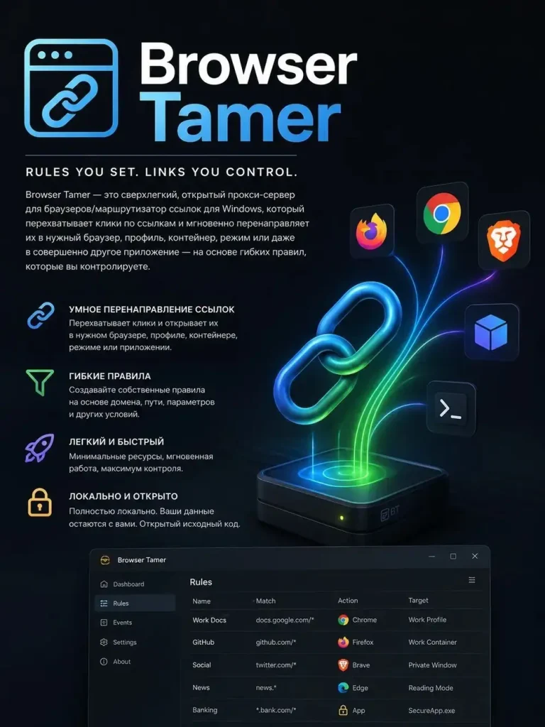 Browser Tamer 5.6.12 Portable [En] скачать торрент
