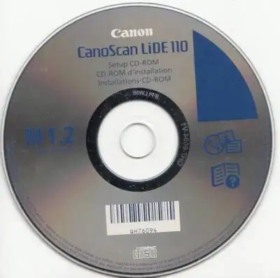 Canon CanoScan LiDE 110 M 1.2 (оригинальный диск с драйвером и программой) [Multi/Ru] скачать торрент