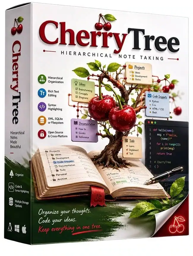 CherryTree 1.7.0 (x64) + Portable [Multi/Ru] скачать торрент