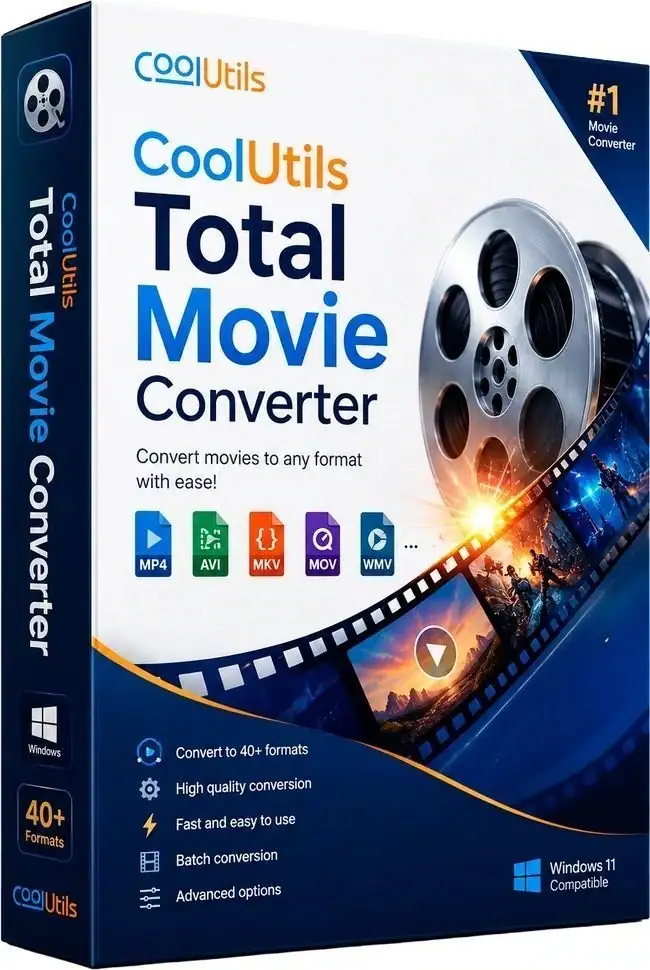 CoolUtils Total Movie Converter 4.1.0.85  Portable by 7997 [Multi/Ru] скачать торрент