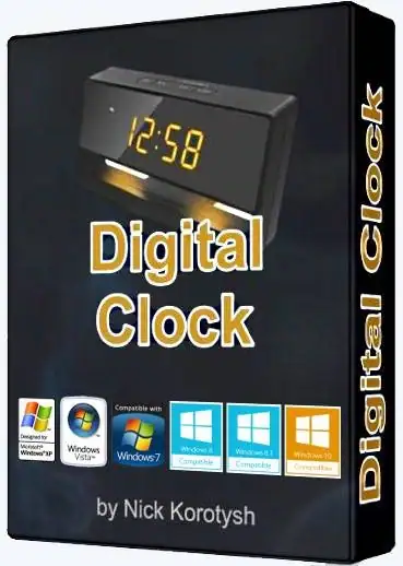 Digital Clock 4.5.1 Stable + Portable [Multi/Ru] скачать торрент