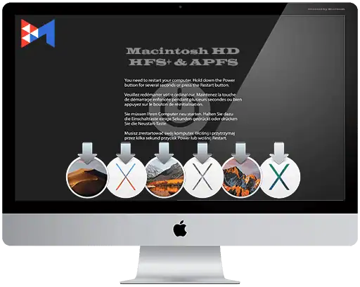 [DMG-образы предустановленных систем] — Macintosh HD — [HFS+ & APFS] v 8.04 [Multi/Ru] (Preinstalled) скачать торрент