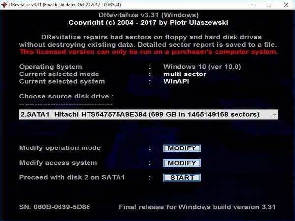 DRevitalize 3.31 [En] скачать торрент
