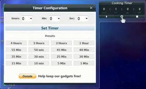 Гаджет Cooking Timer 1.0.0 [En] скачать торрент