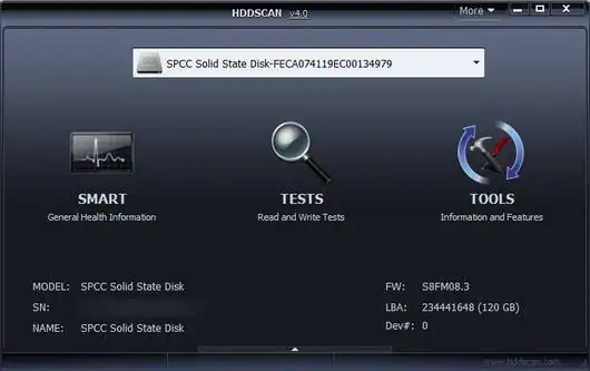 HDDScan 4.1 Portable [En] скачать торрент