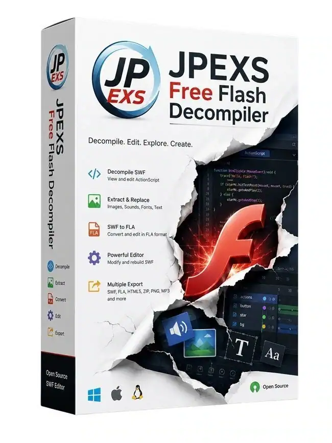 JPEXS Free Flash Decompiler 26.2.1 [Multi/Ru] скачать торрент
