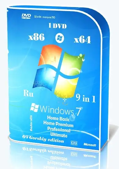 Microsoft® Windows® 7 SP1 x86/x64 Ru 9 in 1 Update 08.2024 by OVGorskiy 1DVD скачать торрент