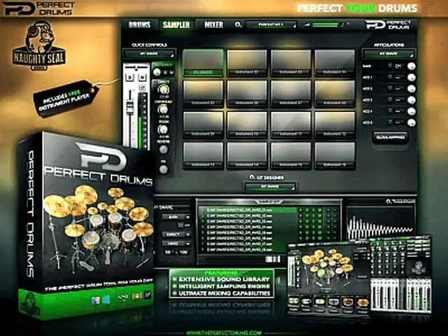 Naughty Seal Audio — Perfect Drums 1.6.0 STANDALONE, VSTi, VSTi3, AAX, WIN.OSX x64 [En] скачать торрент