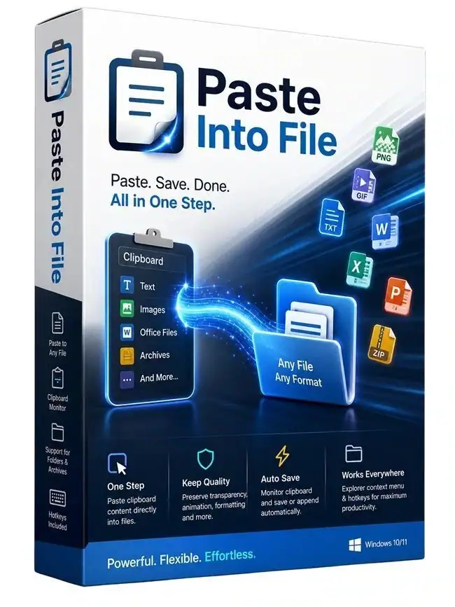 Paste Into File 5.6.1 + Portable [Multi/Ru] скачать торрент