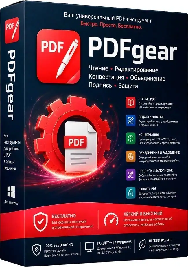 PDFgear 2.1.18 [Multi/Ru] скачать торрент