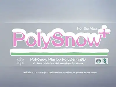 PolyDesign3D — PolySnow Plus 1.01 for 3ds Max 2016-2022 [En] скачать торрент