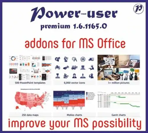 Power-user (for MS Office) Premium 1.6.1165.0 [En] скачать торрент