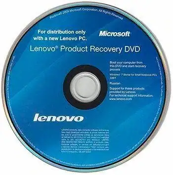 Recovery DVD for Lenovo IdeaPad S10-3S / Windows 7 Starter (х32) [Ru] скачать торрент