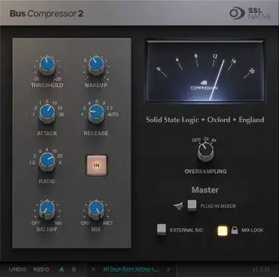 Solid State Logic — Native Bus Compressor 2 1.0.36 VST, VST3, AAX (x64) RePack by RET [En] скачать торрент