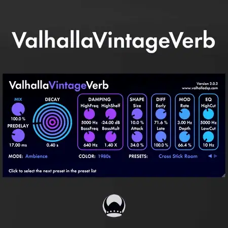Valhalla DSP — Valhalla VintageVerb 2.0.2 VST, VST3, AAX (x86/x64) [En] скачать торрент