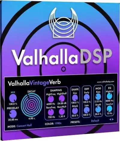 Valhalla DSP — Valhalla VintageVerb 3.0.0 VST, VST3, AAX (x64) [En] скачать торрент