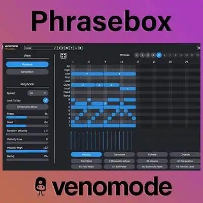 Venomode — Phrasebox 1.2.4 VSTi, AAX (x86/x64) [En] скачать торрент