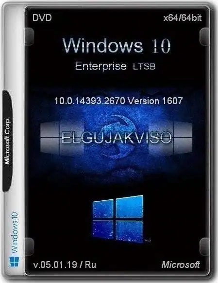 Windows 10 Enterprise LTSB x64 (Version 1607) Elgujakviso Edition v.05.01.19 [Ru] скачать торрент
