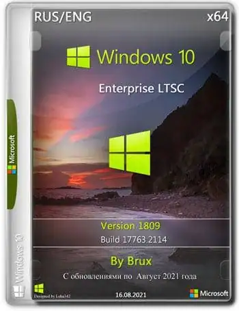 Windows 10 Enterprise LTSC 1809 (Build 17763.2114) x64 by Brux [Ru/En] скачать торрент