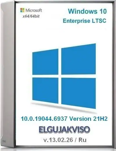 Windows 10 Enterprise LTSC 2021 (x64) Elgujakviso Edition (v.13.02.26) [Ru] скачать торрент
