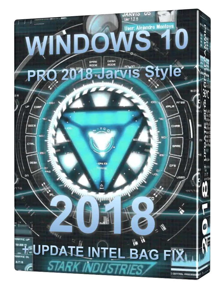 Windows 10 PRO Intel bag fix + Jarvis style x64 скачать торрент