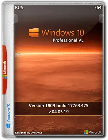 Windows 10 PRO VL 1909 x64 Rus by OneSmiLe [18363.628] скачать торрент