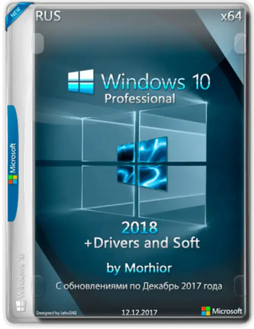 Windows 10 PRO x64 by Morhior + drivers and soft (+ Office +Photoshop) скачать торрент
