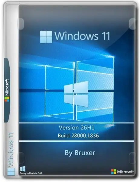 Windows 11 26H1 (28000.1836) x64 by Bruxer [Ru] скачать торрент