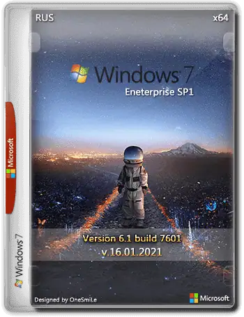 Windows 7 Enterprise SP1 x64 Rus by OneSmiLe [11.01.2024] скачать торрент