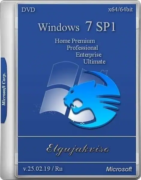 Windows 7 SP1 5in1 x64 Elgujakviso Edition 25.12.20 [Ru] скачать торрент