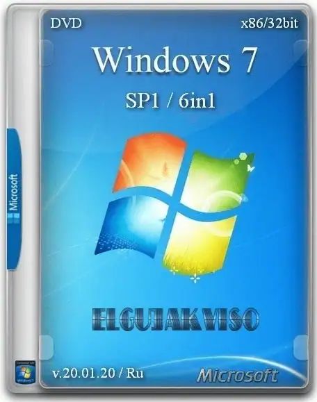 Windows 7 SP1 6in1 (x86) Elgujakviso Edition (v.20.01.20) [Ru] скачать торрент