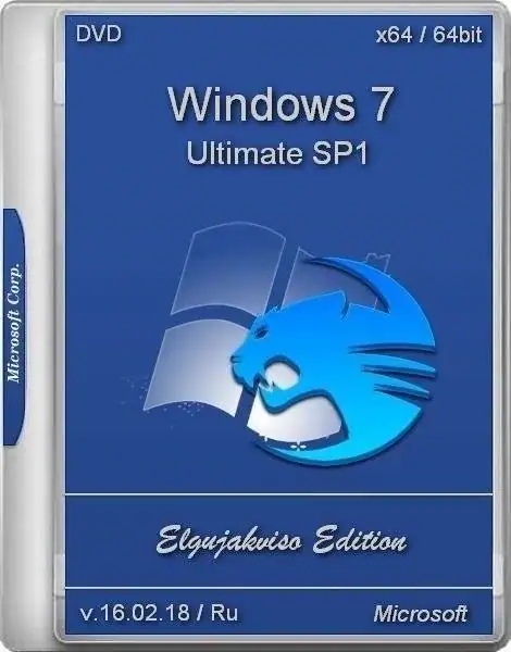 Windows 7 Ultimate SP1 x64 Elgujakviso Edition (v.16.02.18) [Ru] скачать торрент