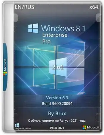 Windows 8.1 6.3 (9600.20094) Enterprise + Pro (2in1) x64 by Brux [Ru/En] скачать торрент