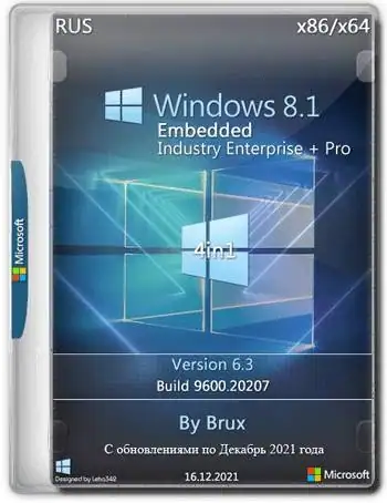 Windows 8.1 6.3 (9600.20207) 86×64 Embedded Industry Enterprise + Pro (4in1) by Brux [Ru] скачать торрент