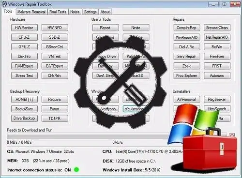Windows Repair Toolbox 3.0.4.6 Portable [En] скачать торрент