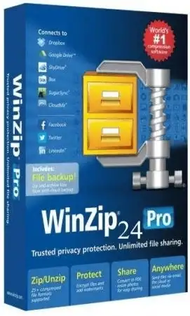 WinZip Pro 24.0 Build 13618 (x86-x64) [Ru] скачать торрент