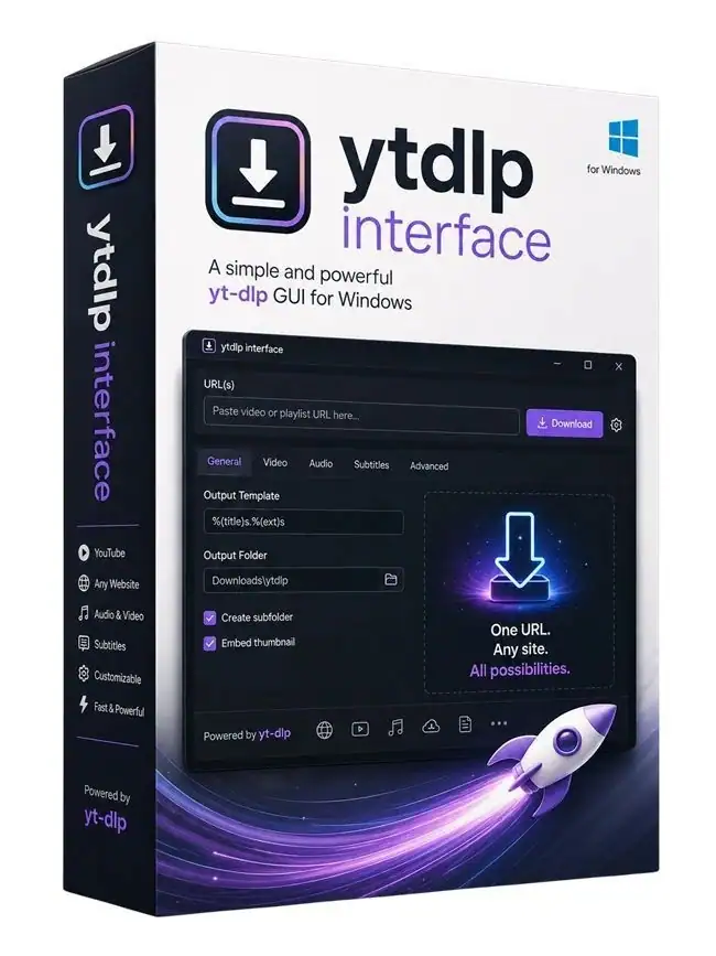 ytdlp-interface 2.19.1 Portable [En] скачать торрент